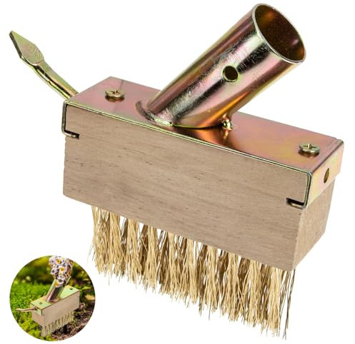 Wire Weed Brush, Manual Crevice Wire Brush, Crack Weeder, Patio Weed Remover Tool, Stainless Steel Moss Remover Tool for Cleaning Patio Blocks, Pavers, Walkways, Driveways(Without Handle)