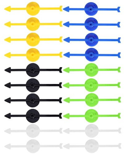 20pzs 10cm Flechas Juegos Ruleta, 5 Colores Duraderas Piezas Juego de Mesa Plástico para Manualidades Proyectos Actividades en el Aula Piezas Repuesto (Combinación Colores 1)