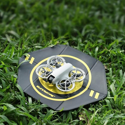 Aircraft Parkmatte, Drohnen, 35 cm, doppelseitig, Leder, professioneller Landeplatz für Dji Neo und Mini4 Pro