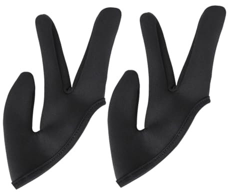 COLLBATH 2stücke Finger Handschuhe Zum Haarstyling Hitzebeständig Für Lockenstab Und Glätteisen Haarisolationshandschuhe Praktisch Und Sicher