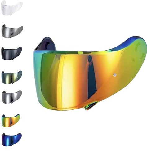 EvoParts Visor CNS-3 Compatible with Shoei Neotec 2 (Not Neotec 1 e Neotec 3) (Red)