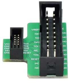Muuookka JTAG-Adapter 1,27 mm auf 2,54 Mm, Konvertierungsstandard 20-Polig auf 10-Polig für/SWD, Unterstützt Debugging-Module