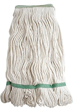 Bentley Industrial VZ.KM.45 / G Multifold Hygienic Mop Head with Stay Flat Band, 19 cm Height, 28.5 cm Width, 41 cm Length, white / Green