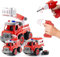 Top Race Fernbedienung DIY Polizeiauto Bausatz 2 in 1 Batteriebetriebene Bohrmaschine und Funkfernbedienung (DIY200)