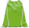 Baumwoll Turnbeutel 1 Stück 38 x 42 cm Sportbeutel - Rucksack Stofftasche Bag, Beutel, Baumwollbeutel, Jutebeutel OEKO-TEX® geprüft Stoffbeutel Damen & Herren, Kinder Gym Sack zum bemalen in Hellgrün