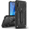 MILAN NICE Coque Huawei Honor 9X Pro en TPU Polyuréthane Antichoc Anti-Rayure avec Pied Support Intégré d’Épaisseur Moyenne (Noir)