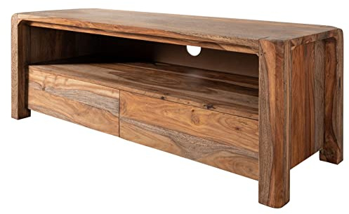 MASSIVMOEBEL24.DE | TV-Board Sheesham 125x45x50 grau geölt Bueno #2002