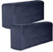 LIOOBO 2 x Sofa-Armlehnenbezüge, Stretch-Sofa-Schonbezug, Möbelschutz, Sessel, Armlehne, Schutzhülle für Liegestuhl, Sofa, Marineblau