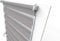 Aloha Doppelrollo Zebrarollo Duo Rollo Sonnenschutzrollo Klemmrollo Fensterrollo Klemmfix ohne Bohren für Fenster & Türen (Grau / 100x150cm / Breite x Höhe)