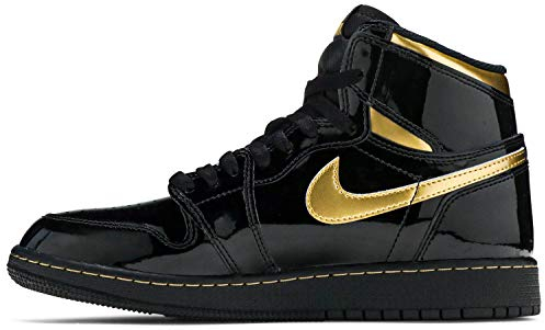 Jordan Air Jordan 1 Retro Mens - Black Metallic Gold - 44.5 EU