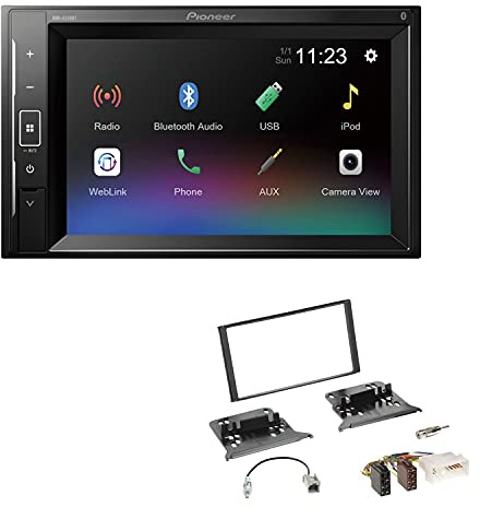 Pioneer DMH-A240BT 2-DIN Autoradio Bluetooth USB passend für KIA Sorento I Facelift 2006-2009 schwarz