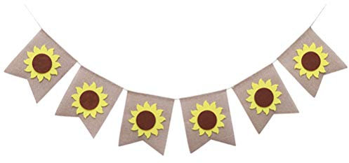Leinenfahnen Zum Erntedankfest Sonnenblume Dekorative Gegenstände