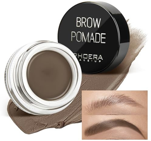 Eyebrow Gel,Eyebrow Brow Pomade Professional Makeup Tinted Eyebrow,24 Hours Long Lasting,Lightweight,Waterproof,Smudge-Proof,Transfer-Proof,Sweat Resistant Brow Cream(3#Soft Brown)