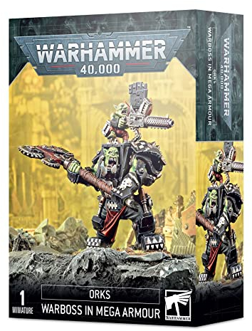 Games Workshop Warhammer 40k - Orks Boss de Guerre en Mega-Armure Noir