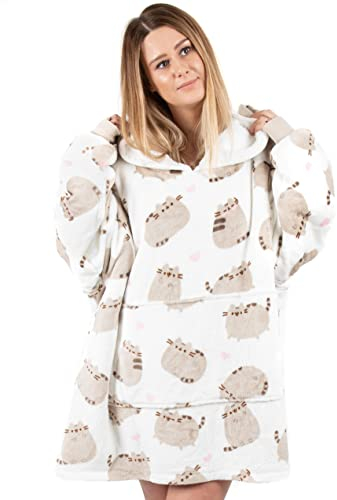 Pusheen Vuddie Übergroße Decke Hoodie Frauen Damenkatze Weiße Fleece