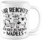Kühe Tasse mit Spruch lustig Kuh Kaffeetasse Mädels Bäuerin Kaffee-Becher Rinder Kuhstall Tasse Kuhl Witz Tasse Humor Bauernfrau Bauernhof Tierhalter Tiere Landwirtschaft Landwirtin (Weiß/Weiß)