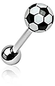 Treuheld® 1,6mm Piercing Stab mit Fussball Kugel | Chirurgenstahl