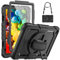 SEYMCY Case for Lenovo M10 3rd Gen 10.1 Inch 2022 (NOT Fit 2025/2020 Version), Full-body Shockproof with Screen Protector, 360° Rotating Stand & Hand Strap, Carrying Strap (TB328FU, TB-328XU), Black