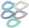 Linwnil Thicken Toilet seat Cover Cushion Pads Luxury Toilets Warm Toilet seat Covers Warm Toilet Seat Mat Super Warm Universal (5-Pack,Random Color)