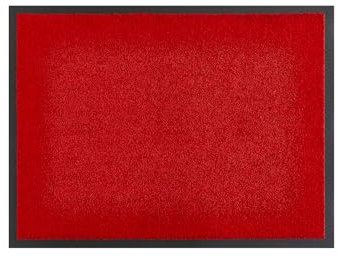 andiamo Fußmatte Verdi - rutschfeste Schmutzfangmatte innen für den Eingangsbereich - ideal als Türmatte oder Fußabtreter für die Haustür 40 x 60 in Rot