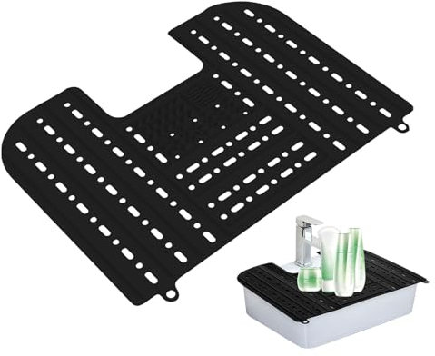 Moxeupon Cubierta para Fregadero de baño Que Ahorra Espacio, Tapa para Fregadero compacta Plegable con Lazo de Montaje, Gadgets Plegables de Viaje para Autocaravana, baño pequeño, Accesorios
