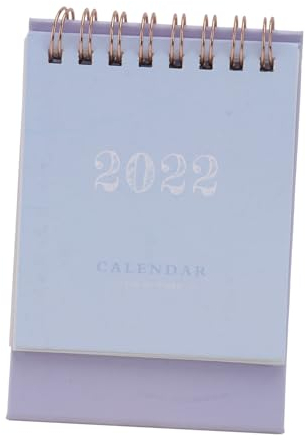EXCEART 2021 2022 Kalender 2021 Desktop-Flip-Kalender Spiralkalender Tischkalender kalender schreibtisch Notizblöcke Schreibtischzubehör Schreibtischnotizen fürs Büro Minikalender 2022