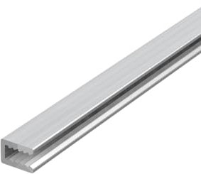 U - Profil mit 3mm Innenmaß aus Aluminium für Stegplatten, Glas, Kunststoffplatten (750mm)