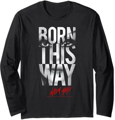 Lady Gaga Born This Way Text Music by Rock Off Langarmshirt