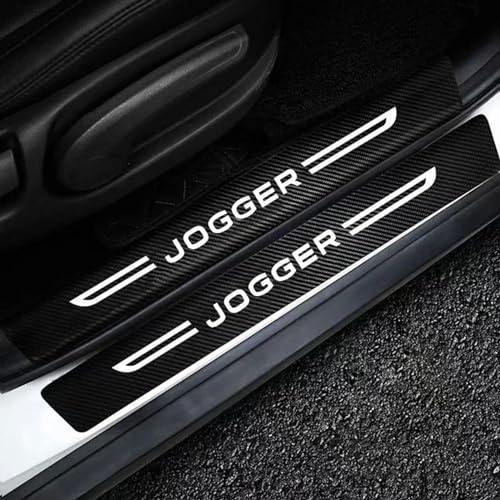 4 Stück Auto Einstiegsleisten Schutz Aufkleber für DACIA Jogger, Kohlefaser Türschweller Trittschutz Lackschutzfolie