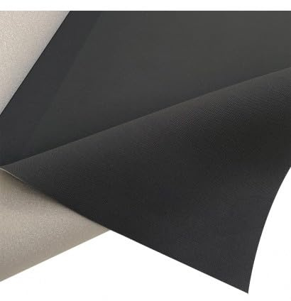 EU Fabrics Weiches, gebürstetes Nylongewebe | Auto-Dachhimmel Material mit 2 mm Schaumstoffrückseite | Ideal für Sitz- und Kissenbezüge | Alcantara Polsterstoff Meterware (Schwarz, 1 Meter x 140 cm)