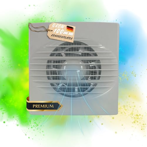 TronicXL IPX4 15 W 100 mm di scarico, ventilatore per Homebox Growbox Growbox Secret Jardin GrowPro DiamondBox Zelsius Mars Hydro Jung Spiderfarmer AC Infinty Growroom