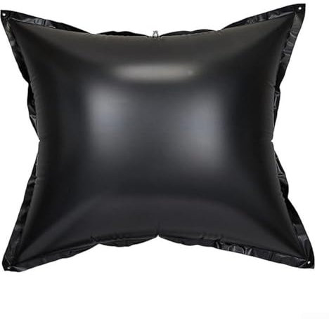 Winter-Pool-Kissen, 120 x 120 cm, schwarz, für den Winter, Schwimmbad, aufblasbar, schwimmender Airbag, Winterkissen, Frostschutz