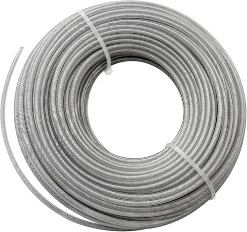 FRAOMHFW Filo Tondo for decespugliatore da Giardino 2.7/3.0/4.0mm * 10/15m Filo Tondo in Nylon for decespugliatore in Acciaio(3.0mm 15m)