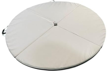 F Fityle Pole Dance Matte, Trainingsmatte, tragbar, leicht, faltbar, Matte, TanzBodenkissen für IndoorFitness, Gymnastik, Studio, 120cmx5cm