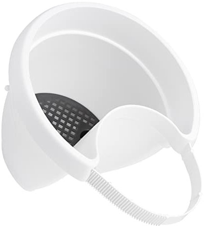 BESPORTBLE 1 STK Wandbehang Blumentopf Abflussrohr-Pflanztöpfe Bahnhof Pflanzen Fass fallrohr blumentopf deckenkorb langlebiger hängender Eimer kreativer Blumenampel Plastik Weiß