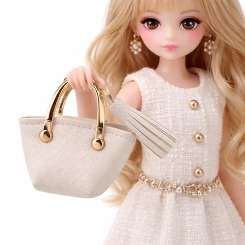 JOINPAYA Mini Doll Handbag 2.75In Soft Miniature Purse for Baby Girls Openable Design Doll Accessory for Jewelry Storage and Dress up Play