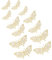 GARVALON 3D Schmetterling Wanddekoration Kreative Wandschmuck Ornamente Für Zuhause Goldene Rosenschmetterlinge Für Festlichkeiten Und Partys