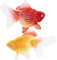 xowwyue 2 Stück Gefälschte Goldfische Künstliche Bewegliche Fische Plastikfischmodell Schwimmende Deko Aquarium Ornament Für Zuhause, Büro, Tank, Kollegen, Freunde 4,5x5 cm