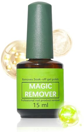 Yhsioaklo Entferner für Gel-Nagellack, Entferner für Gel-Nagellack, 15 ml, zur sanften Lösung, für Maniküre und Dekoration auf Reisen, Salon, zu Hause, drinnen und draußen
