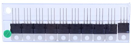 Tissting Kit regolatore di tensione 10 pc, regolatore di tensione stabilizzatore di tensione IC Chip L7805 LM7805 7805 Kit Transistor 5V 1.5A