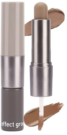 Erinde 2-in-1 Cream Contour Stick & Liquid Contour, Langanhaltendes Natürliches Contouring, Mattes Finish, Definierte Gesichtskonturen, Weiche Seidige Textur, Leicht Zu Verblenden, Vegane Formel #01