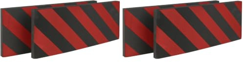 APA 23449 Garagen-Türschutz PRALL-O-FIT, schwarz, rot, 2 Stück (Packung mit 2)