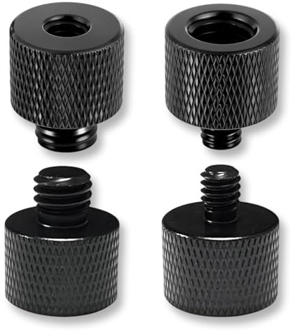 XIYING 4 Pcs Camera Screw Tripod Adapter Kit, 1/4 Male to 3/8 Female and 3/8 Male to 1/4 Thread Female Converter Adapter, Camera Screw Mount Adapters for Stands & Mounts