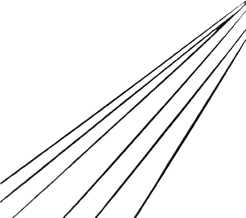 6 tiges noires en fibre de verre – Barres élastiques légères de 1 m, 0,8 mm, 1 mm, 1,2 mm de diamètre(1.2x1000mm)