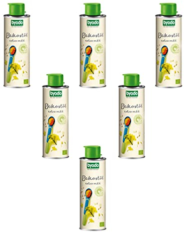 Byodo Bio Beikostöl – 6er Pack (6 x 250 ml) – Babyöl für die Beikost, 100% Bio-Qualität, Vegan, Glutenfrei, Nativ & Mild