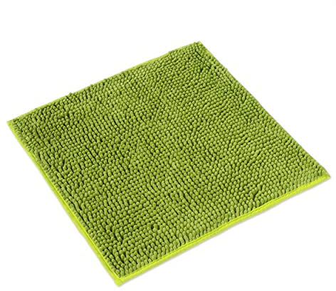 WohnDirect Badematte 45x45cm | Grün - rutschfest & Waschbar - Badezimmerteppich zum Set kombinierbar, Badvorleger, WC Garnitur, Badteppich