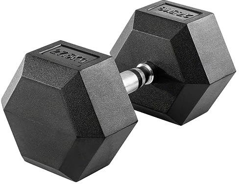 Hex Kompakthantel aus Gummi, 27,5 kg, Hexagon-Hantel
