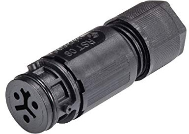 Wieland Micro Steckverbinder RST08I3 S B1 ZR1 H SW 3-polig Buchsenteil Kodierung schwarz Gehäuse schwarz