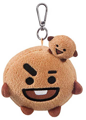 Aurora World BT21 SHOOKY Schlüsselclip, braun, 61337, 6 x 10 x 10 cm