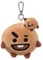 Aurora Produits officiels BT21 signés World, Peluche porte-clés Shooky, 61337, Marron